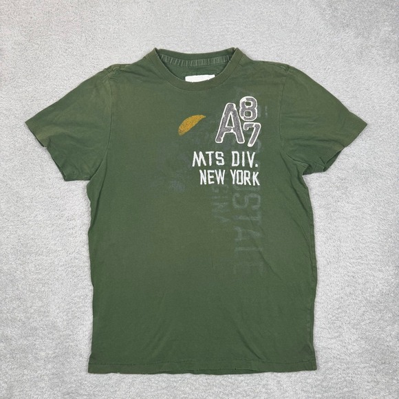 Aeropostale Other - VTG Y2K Aeropostale Mens Olive Green A87 New York Graphic T-Shirt Regular Fit M